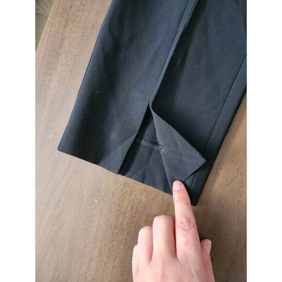 St John Collection Pants Womens 8 Black Straight Leg Crepe Career Trouser - Picture 2 of 6